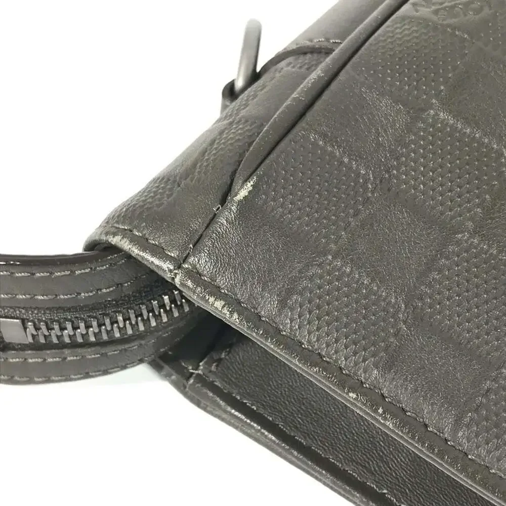 LOUIS VUITTON Authentic Brown Damier Leather Tote Bag